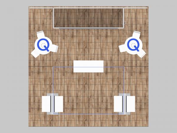 RE-9221 Island Rental Trade Show Exhibit -- Plan View